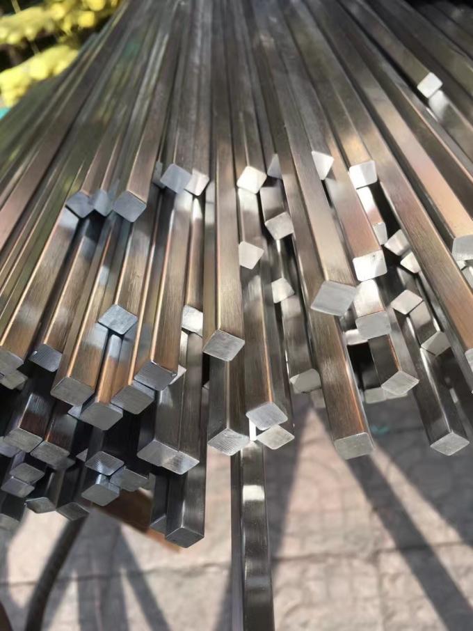 304 316 410 Stainless Steel Profiles Polished Ground Surface Finish Hexagon Square