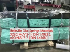 Belleville Disc Springs Materials X22CrMoV12-1 ( DIN 1.4923 ), x7CrNiAl17-7 ( DIN 1.4568 )