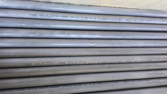 Stainless Steel Seamless Tubes / Pipes TP410 S41000 ASTM A268 SMLS