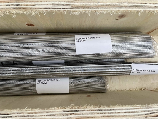 ASTM F138 316LVM Stainless Steel round Bar H9 Ground Polished