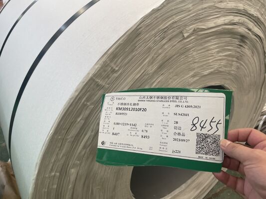 JIS SUS420J1 SUS420J2 Hot And Cold Rolled Stainless Steel Strip Coil Sheet And Plate